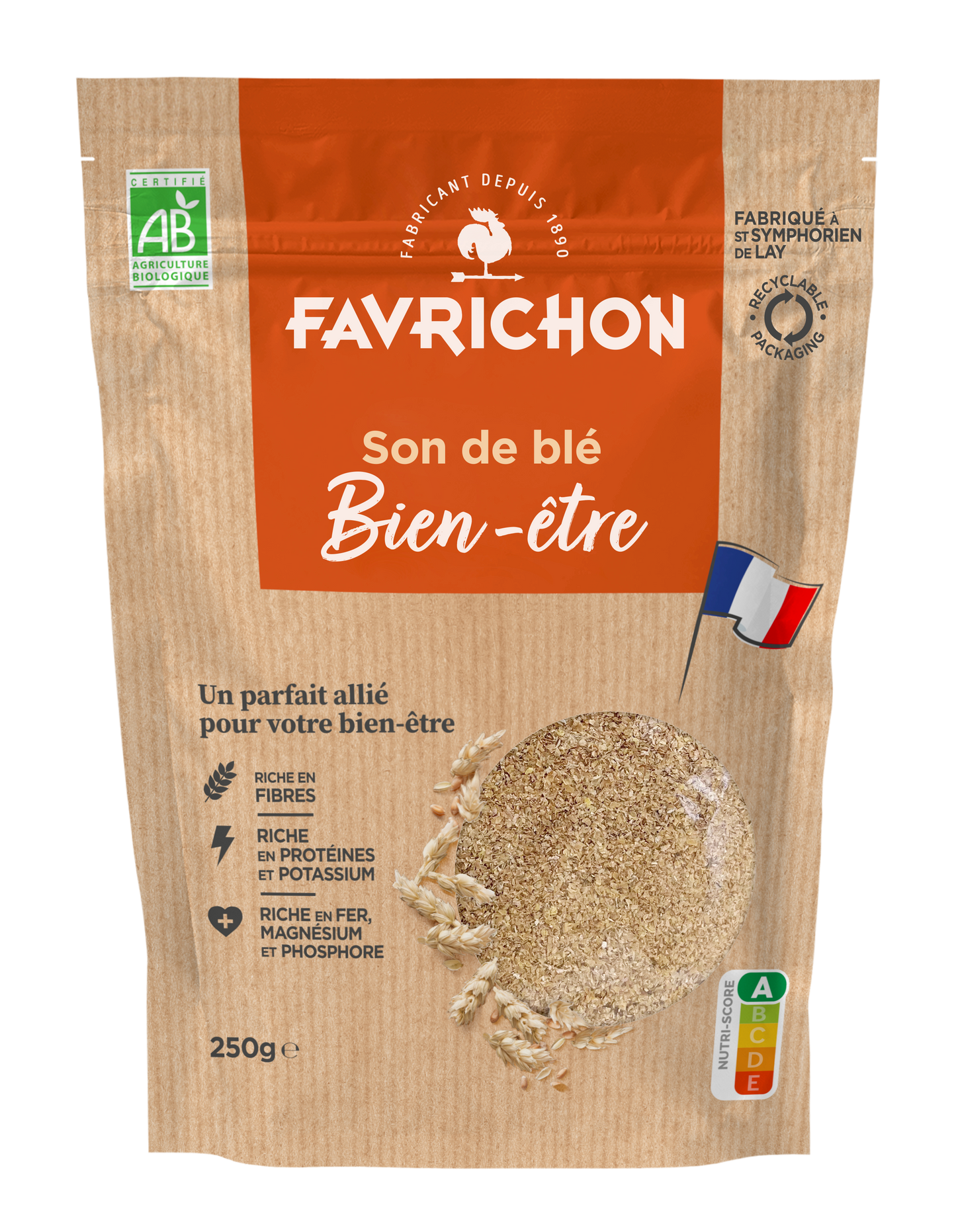 Favrichon -- DDM 19.02.2025 Son de blé (origine France) - 250 g