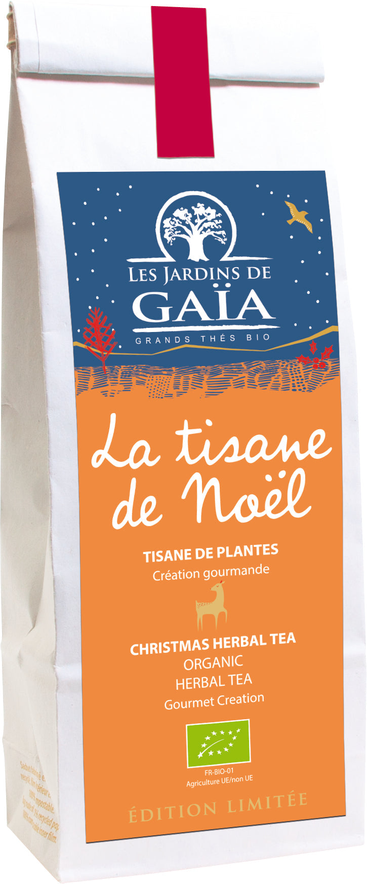 Jardins De Gaïa -- Tisane bio de noël (cannelle - mélisse) - 60 g